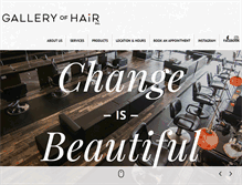 Tablet Screenshot of galleryofhair.com